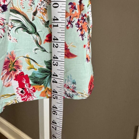 Abel the Label Dress M Floral Maxi Smocked Waist Square Neckline Anthropologie - Picture 9 of 11